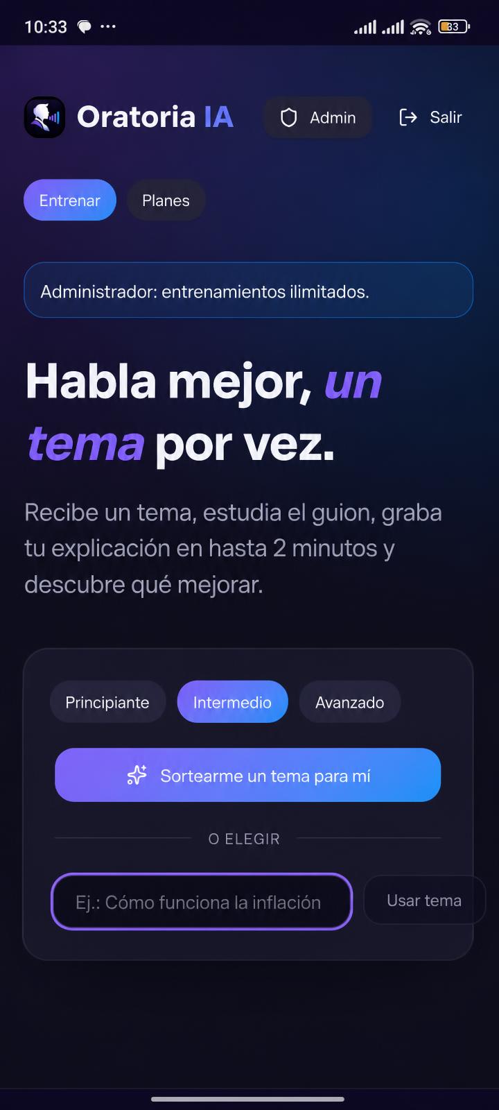 Elige el tema