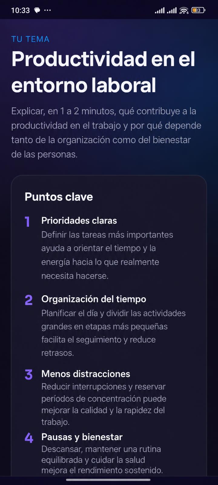Guion de estudio